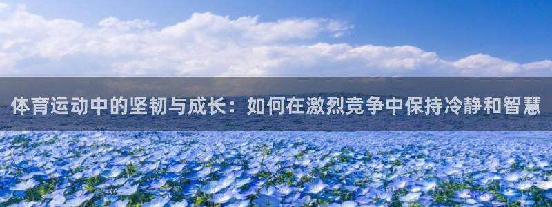 利记官网下载软件：体育运动中的坚韧与成长：如何在激烈