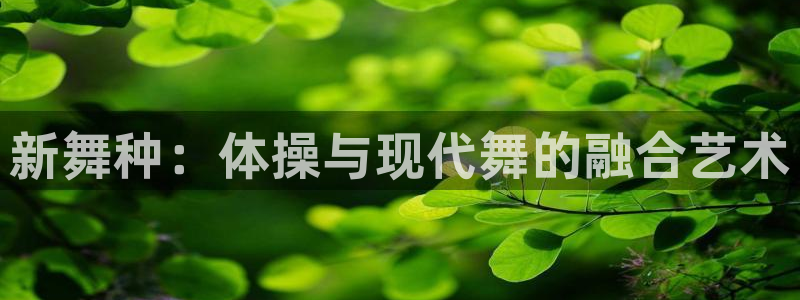 利记官网下载平台APP：新舞种：体操与现代舞的融合艺